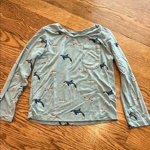 Kyte Baby Whale Print Long Sleeve Shirt